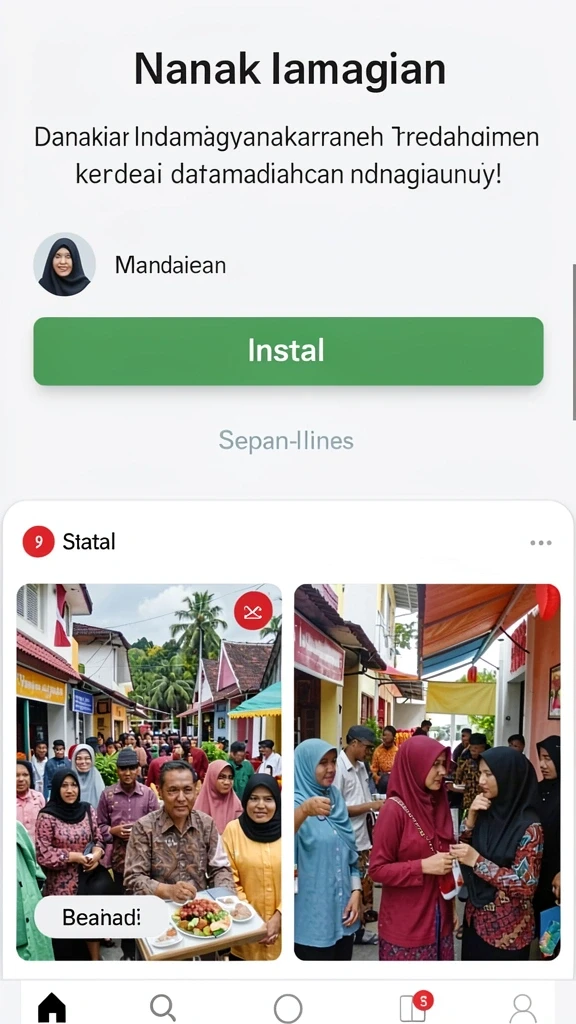 Tampilan antarmuka yang ramah pengguna.