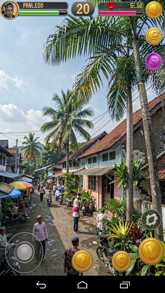 Grafis yang memukau saat bertarung melawan musuh.