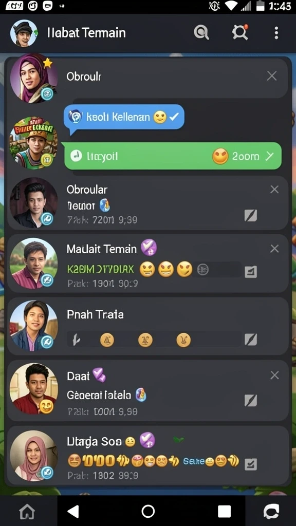 Karakter dengan desain yang menarik dan unik.