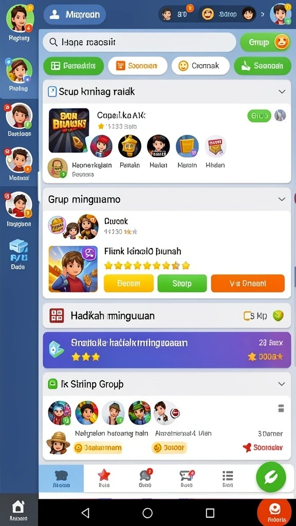 Tampilan antarmuka yang menarik dan user-friendly.