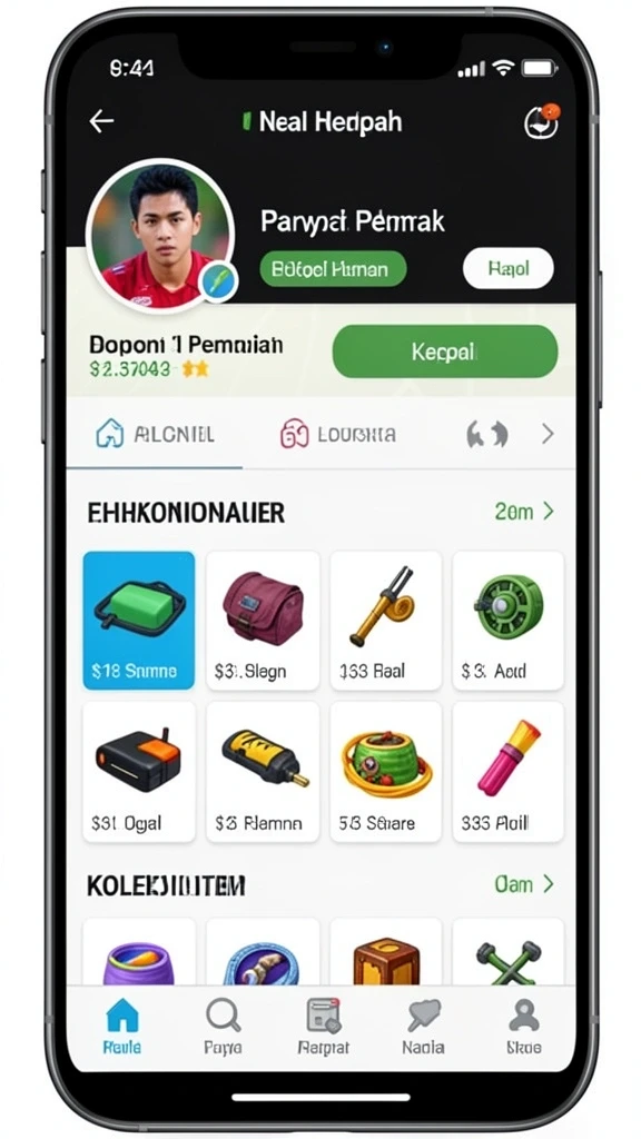 Karakter yang dapat dikustomisasi sesuai selera.