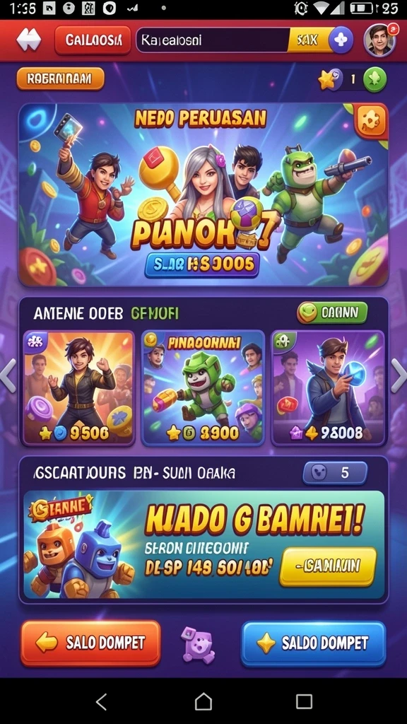 Screenshot permainan dengan grafis menakjubkan.