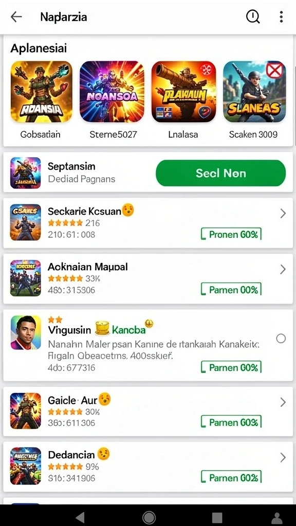 Pengaturan menu yang rapi dan terorganisir.