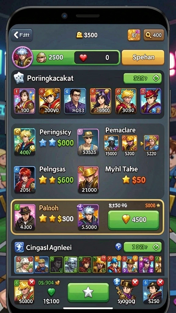 Tampilan awal HOKIGAME yang menarik.