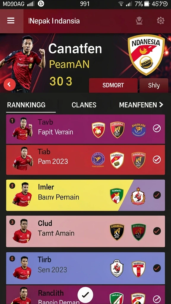 Layar permainan dengan berbagai level dan tantangan.