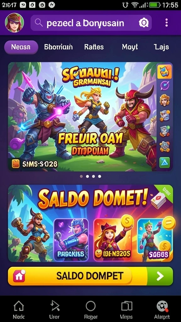 Tantangan seru di setiap level.