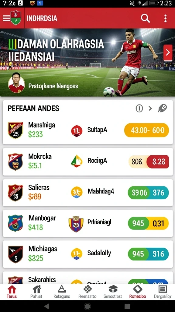 Tampilan awal yang menarik dan intuitif.