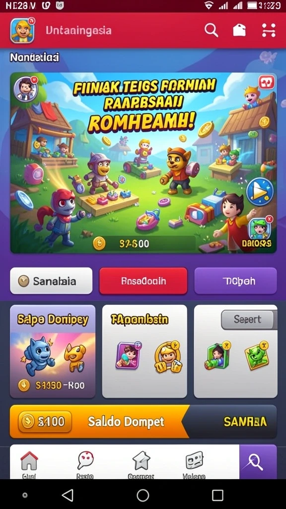 Berbagai pilihan permainan yang mengasyikkan.