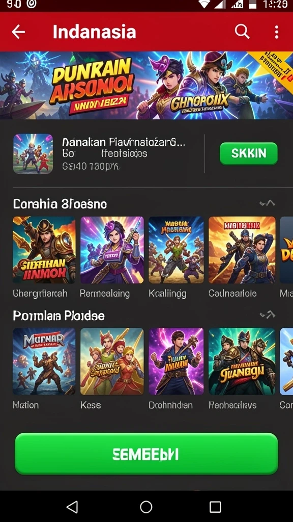 Tampilan karakter utama di level awal permainan.