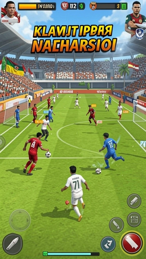 Screenshot dari salah satu level yang penuh tantangan.